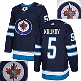 Jets #5 Kulikov Navy With Special Glittery Logo Adidas Jersey,baseball caps,new era cap wholesale,wholesale hats